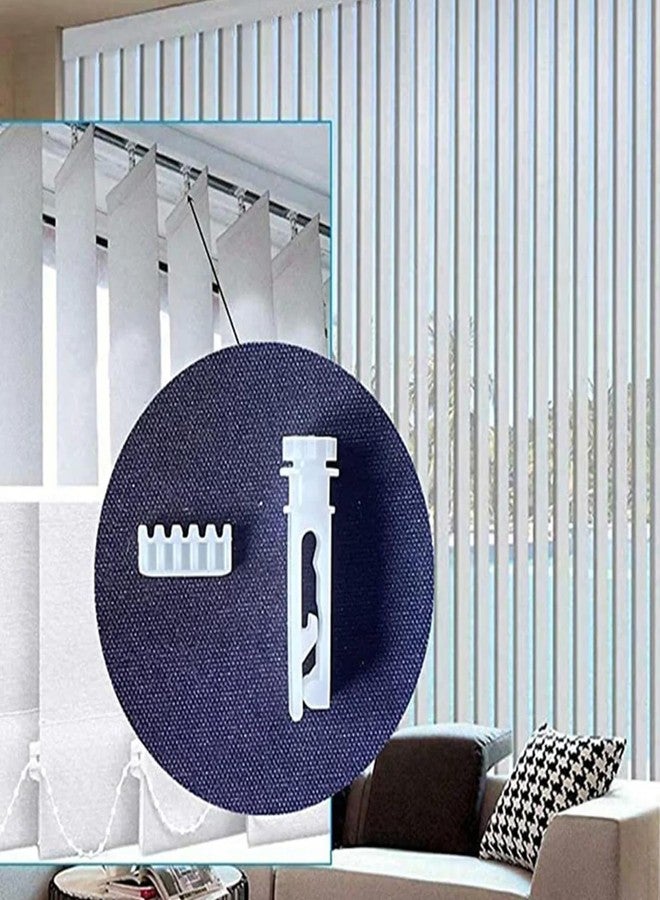 LINYUEARUI 15pcs Plastic Vertical Pulley Replacement Parts, Curtain Repair kit, Louver Gear kit, Home Decoration Sunshade Blinds, Louver Panels, Used for headrails, Bracket rods, Vertical Blinds - Image 5